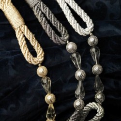 Metallic Rope Tieback - 5 Colours