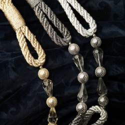 Metallic Rope Tieback - 4 Colours