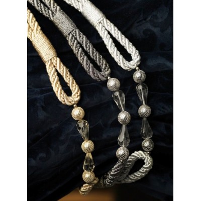 Metallic Rope Tieback - Brown