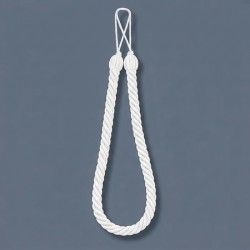 Curtain Rope Tieback - White