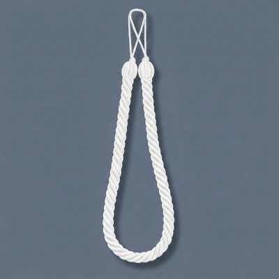 Curtain Rope Tieback - White