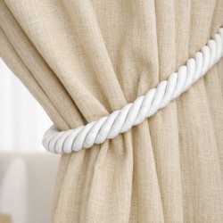 Curtain Rope Tieback - White