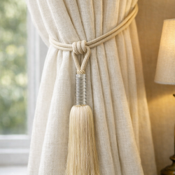 Tassel Tiebacks with Perspex Barrel - 2 Colours