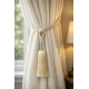 Oyster & Cream Curtain Tassel Tieback
