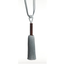 Pale Blue & Silver Stylish Tassel Tieback